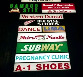 United Staffing Pylon replacement sign, Corona, CA