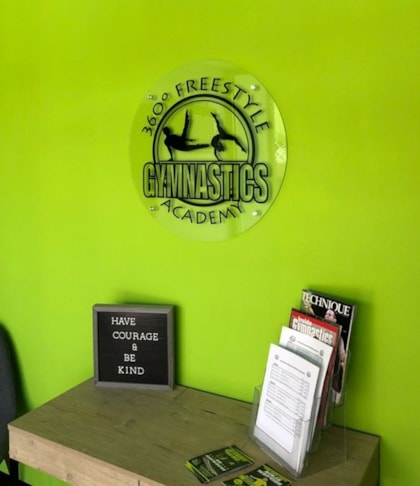 Custom Acrylic Lobby Sign, Corona, CA