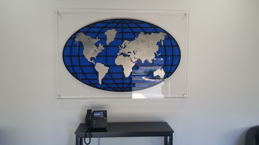 Acrylic sign for CanFab in Corona, CA