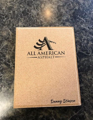 High quality laser engraved journal 