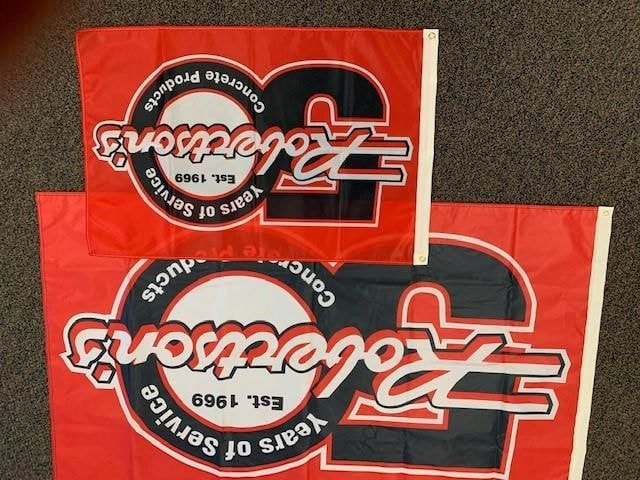 Custom flags for Robertsons in Corona, CA