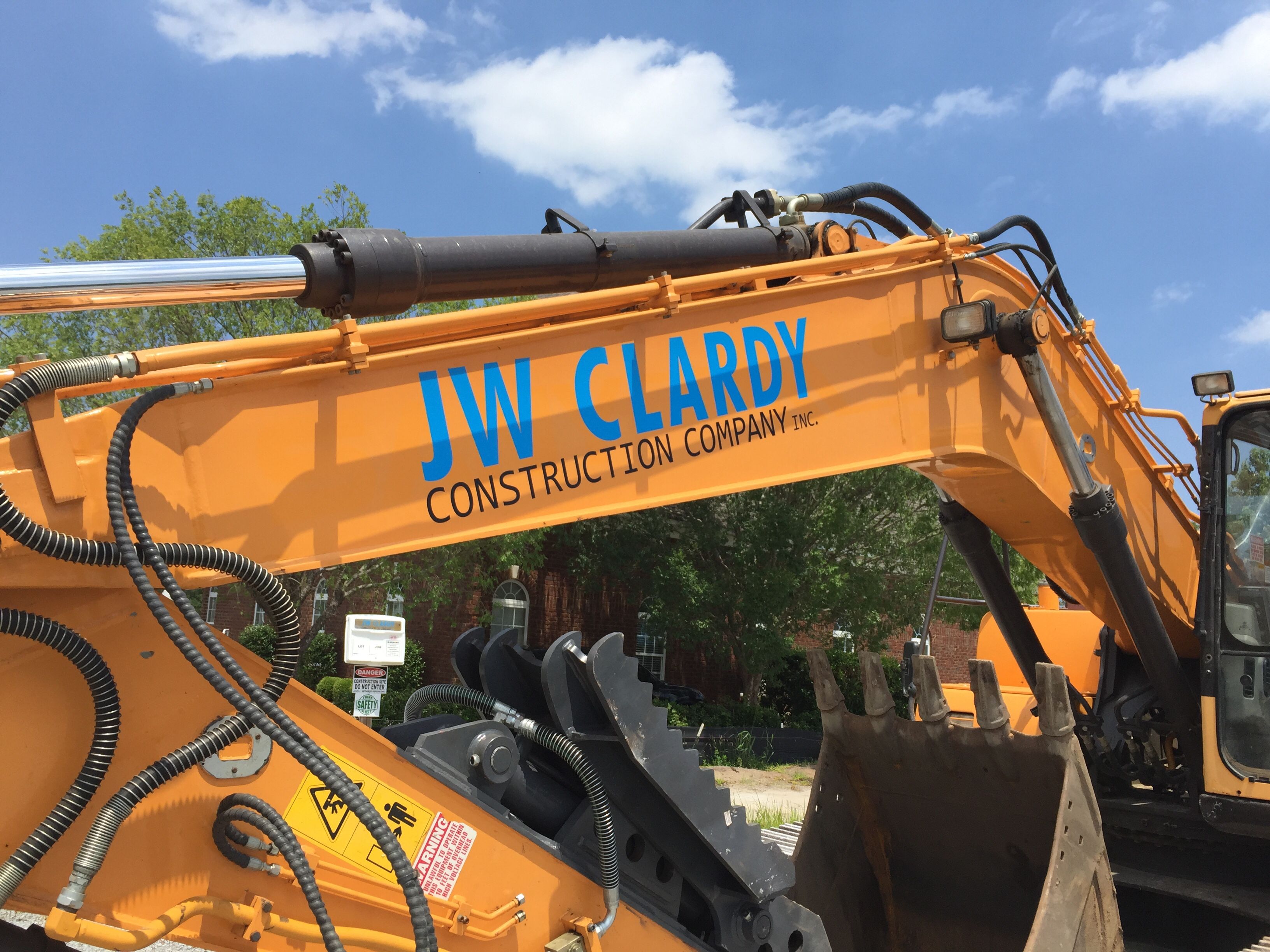 JW Clardy Construction Company Crane Graphic