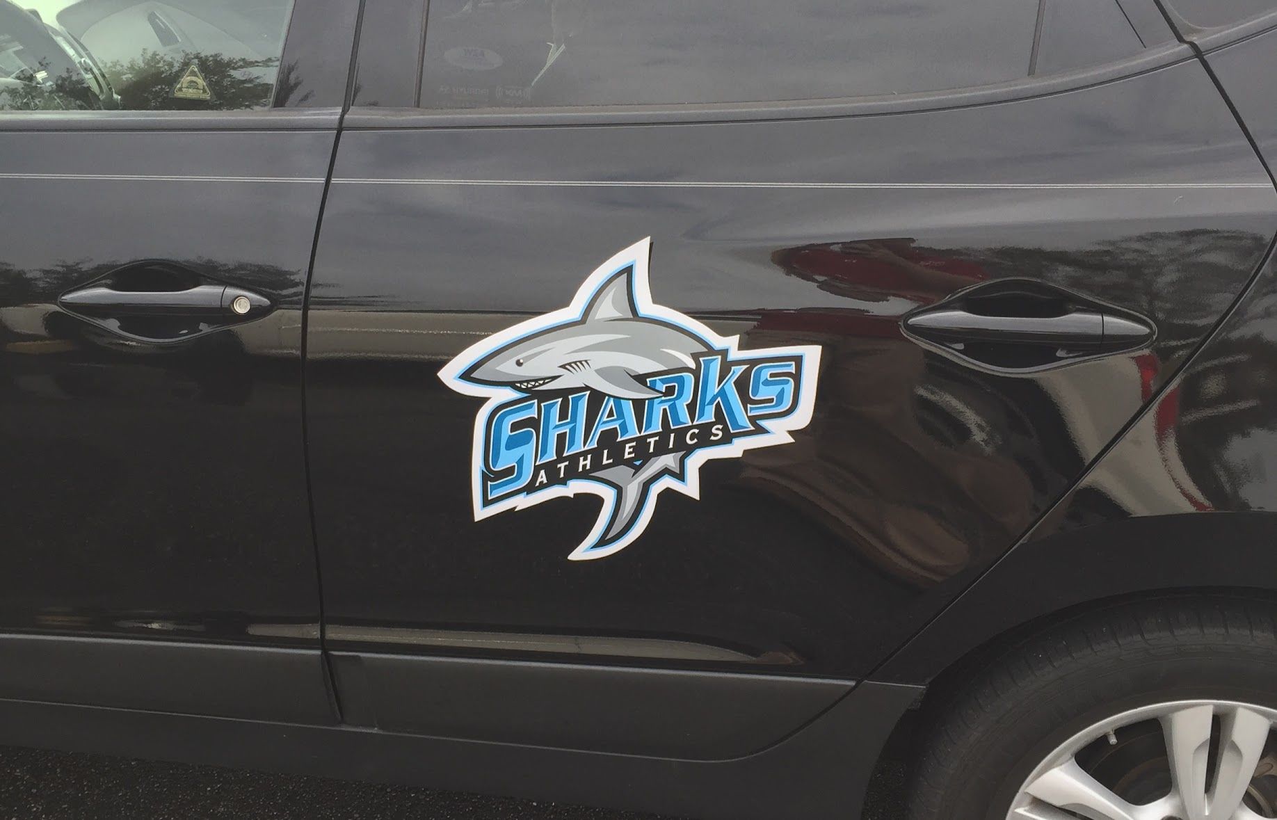 St. James High School Sharks Athletics Car Magnet