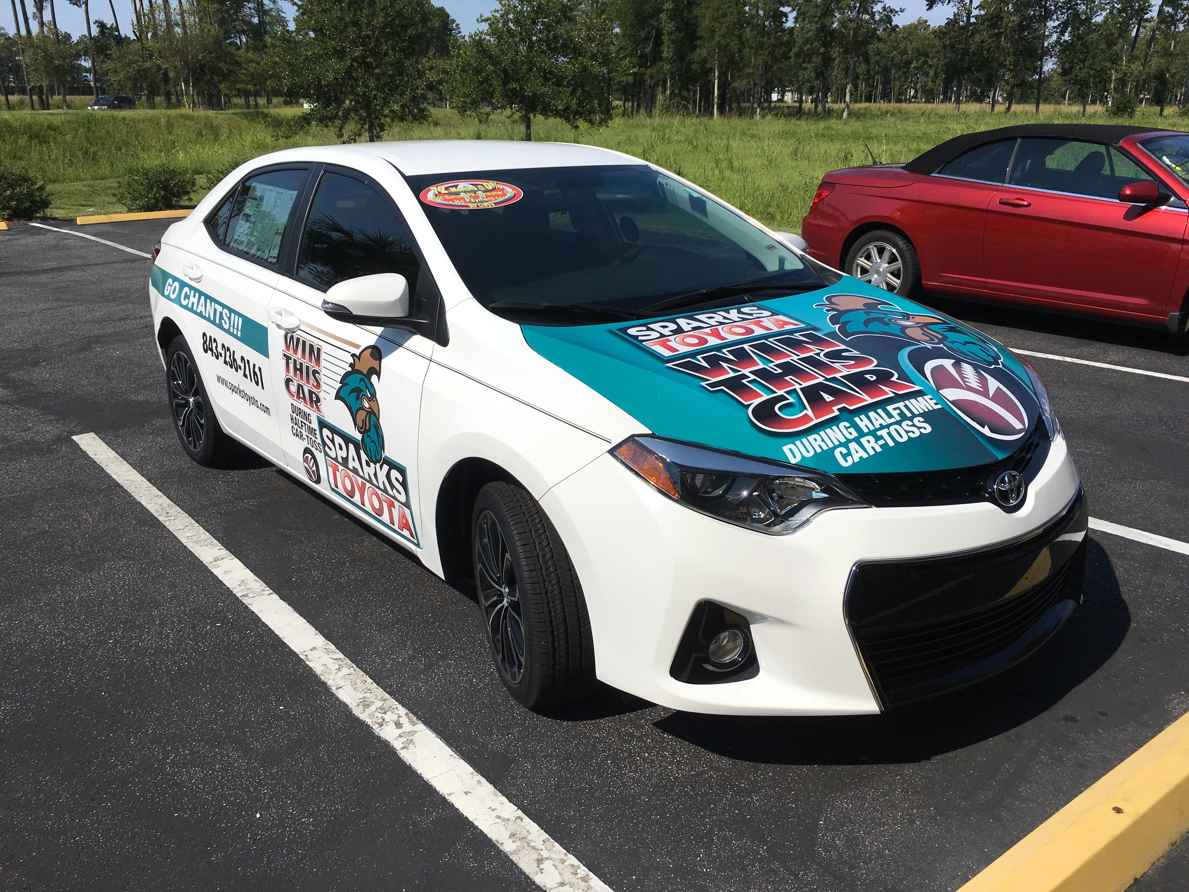 Sparks Toyota Giveaway Car Decal