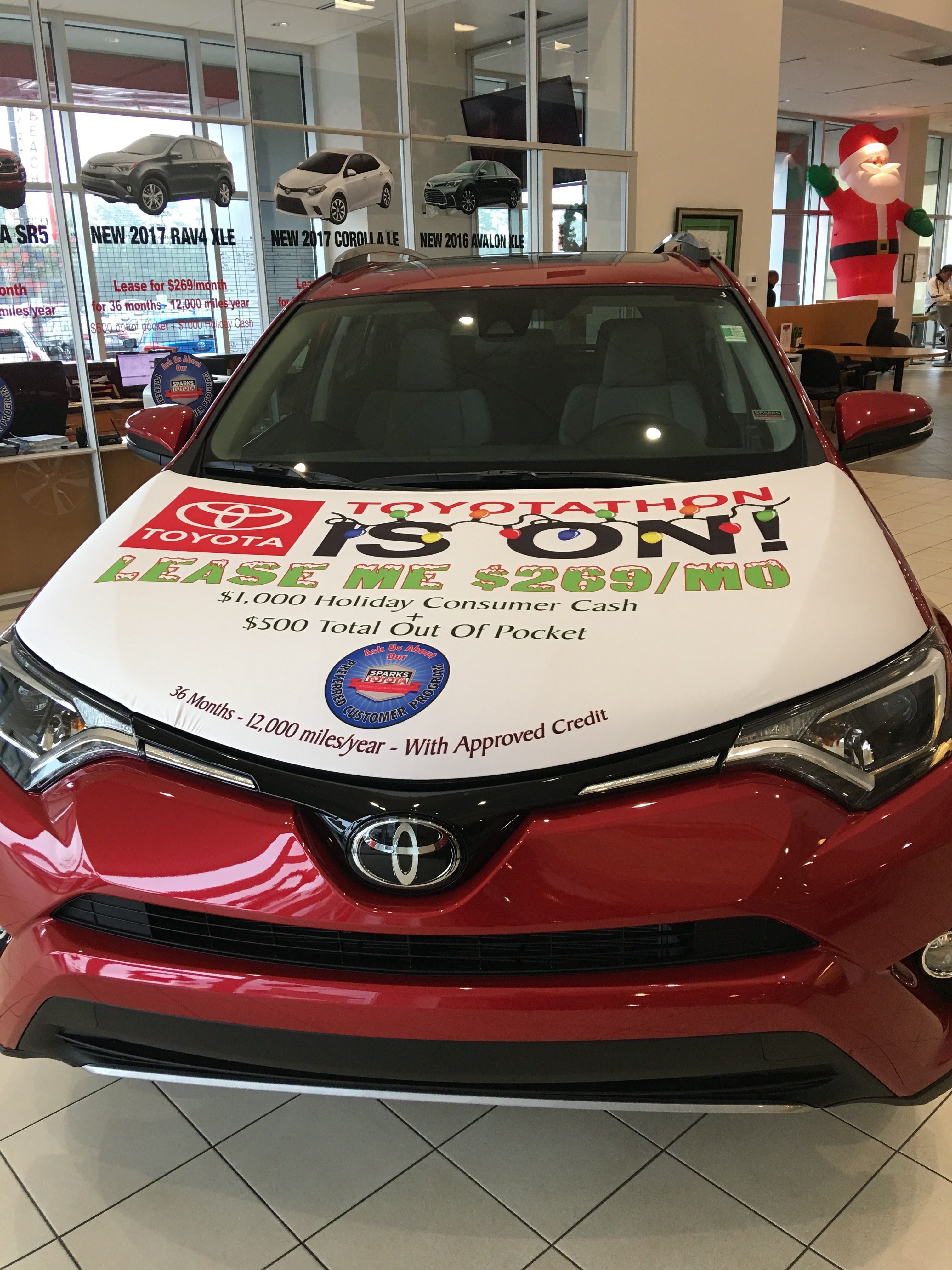 Sparks Toyota Toyotathon Removable Car Hoodie