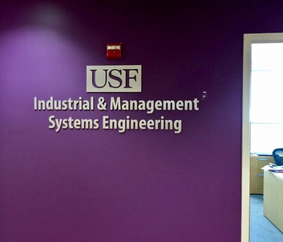 USF Custom Indoor Aluminum Dimensional Letters