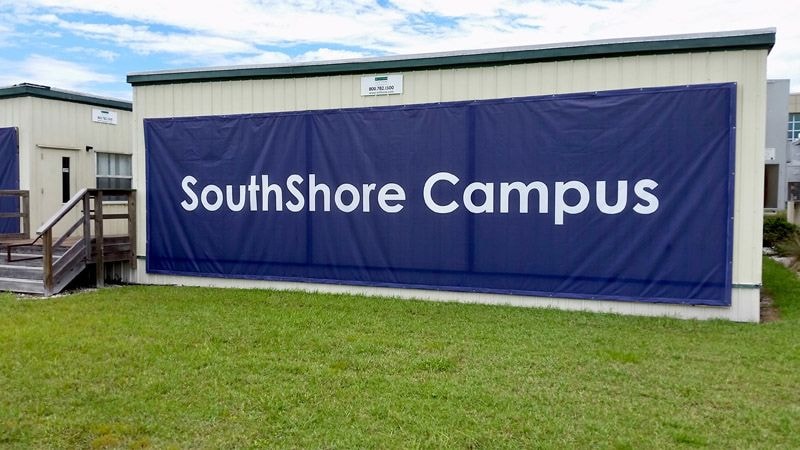 Custom Outdoor Mesh Banner for HCC 