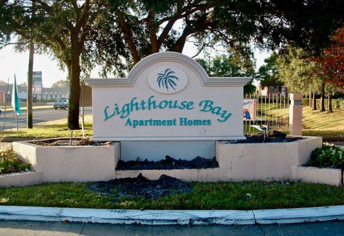 Custom Double-Sided Hard Coated Foam Monument Sign for Apartment Homes in South Tampa