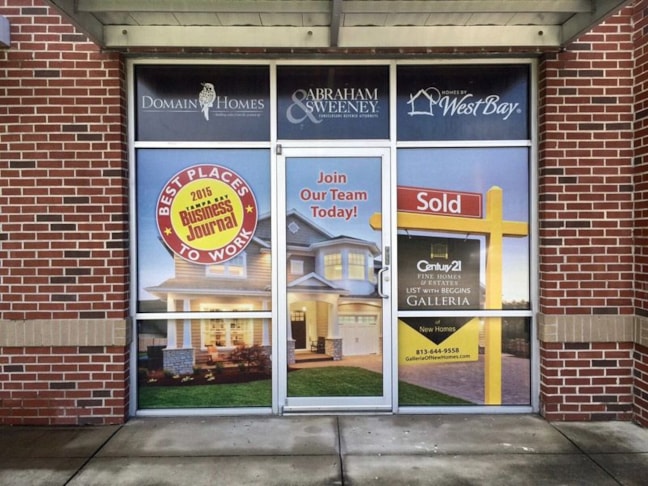 Custom Perforated Window Vinyl Graphic