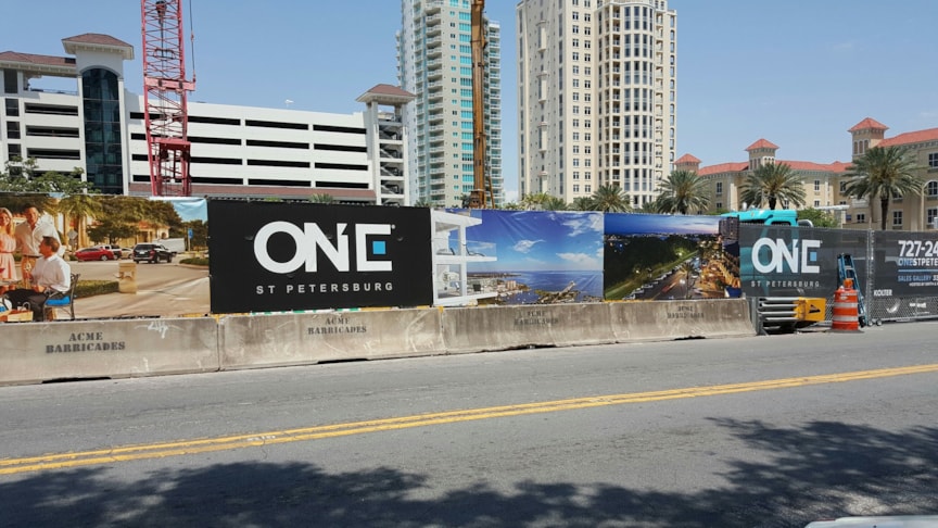 Mesh Banner for Construction Fence