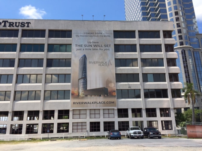 Mesh Banner for Building Development Project