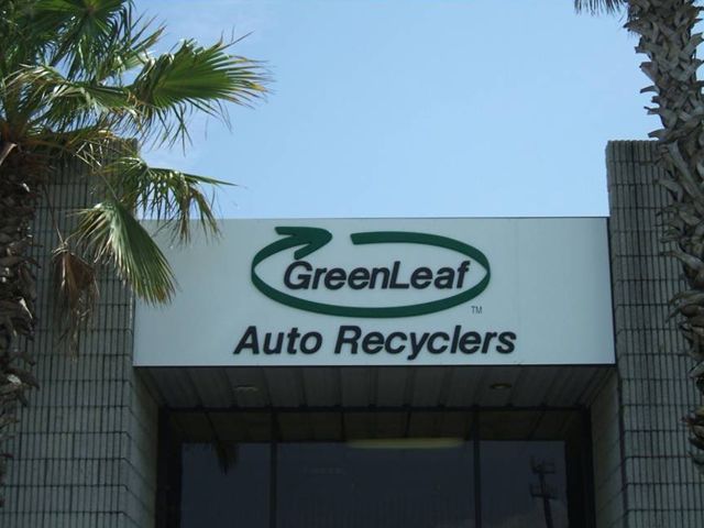 Outdoor Sign for Greenleaf Auto Recyclers