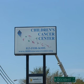 Outdoor Sign for Childrens Cancer Center