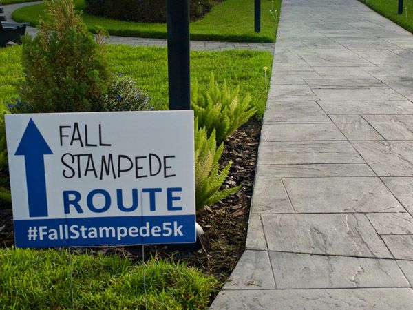 Custom Fundraiser Event Yard Signage