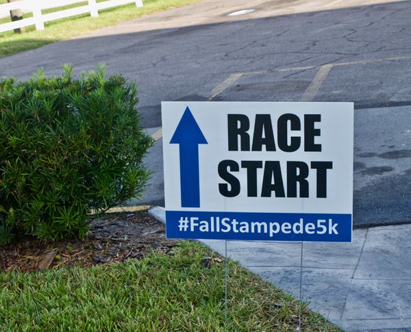 Custom Fundraiser Event Yard Signage