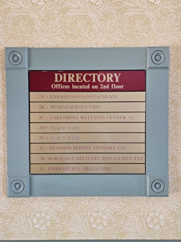 Directory and Wayfinding Signage