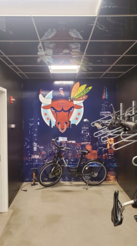 Chicago Sports Themed Wall Mural