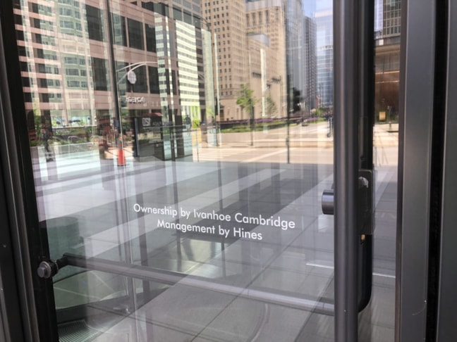 Revolving Door Owned By Lettering