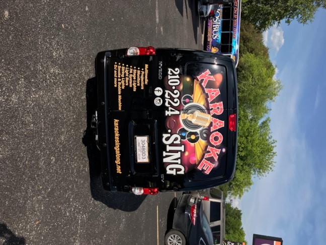 Partial Vehicle Wraps designed, printed and installed   Karaoke