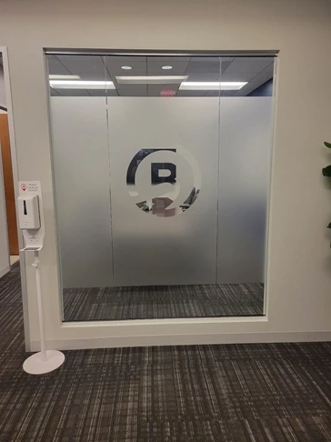 Conference Room Frosting with Logo