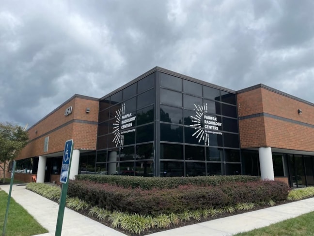 Business Logo on Glass Atrium